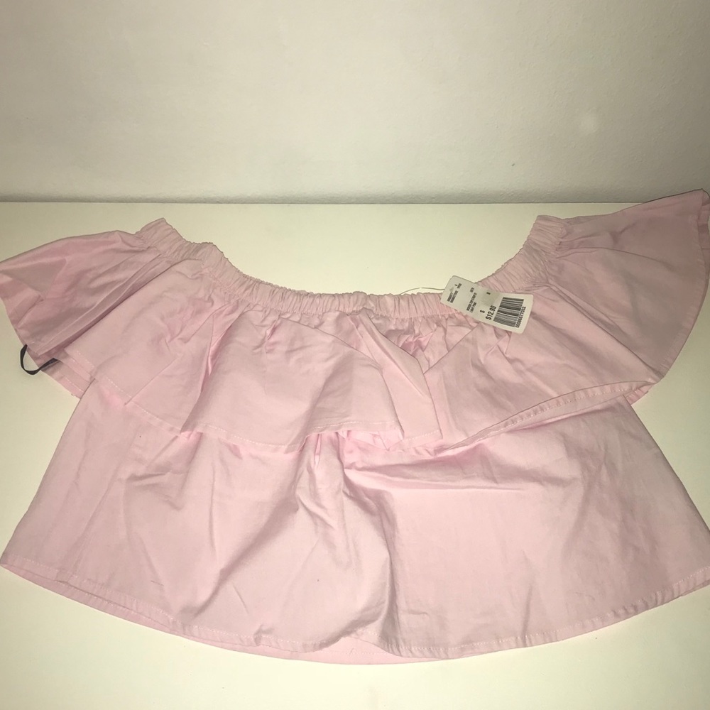FOREVER 21 pink off the shoulder top